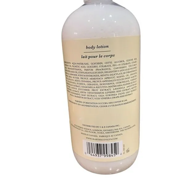 Crabtree & Evelyn SUMMER HILL 16.9oz Bath & Shower Gel 3 BODY WASH SOAP & Lotion - Picture 7 of 7